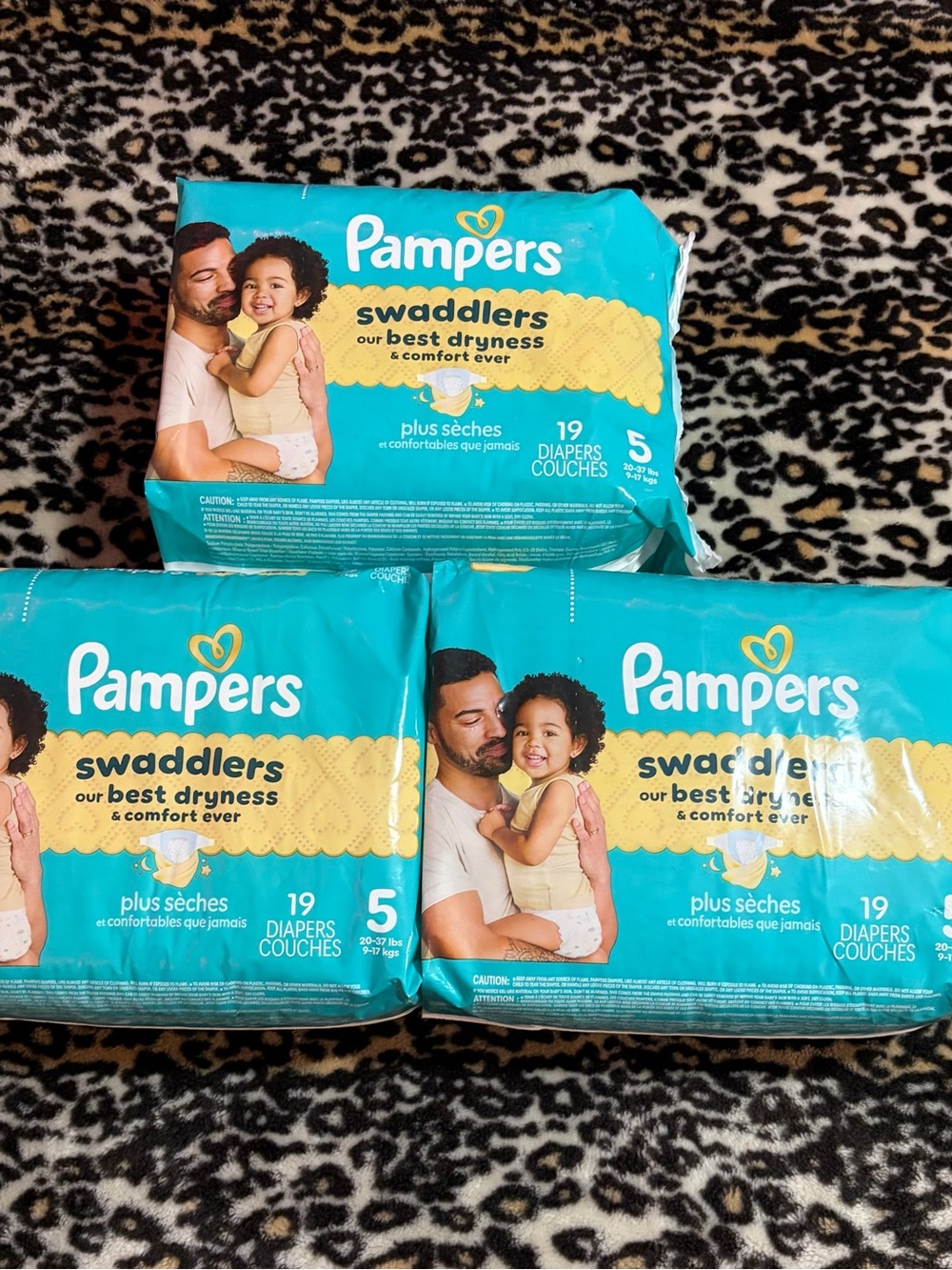 Pampers Swaddlers Size 5 Teal Baby Diapers - 19 Count (Pack of 3)